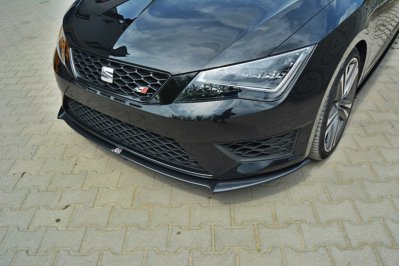 Накладка сплиттер на передний бампер на Seat III Cupra / FR